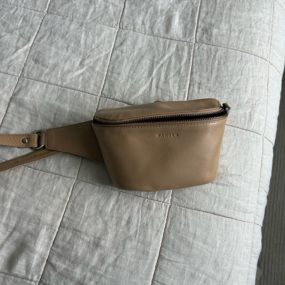 Mandrn leather remy fanny pack bag